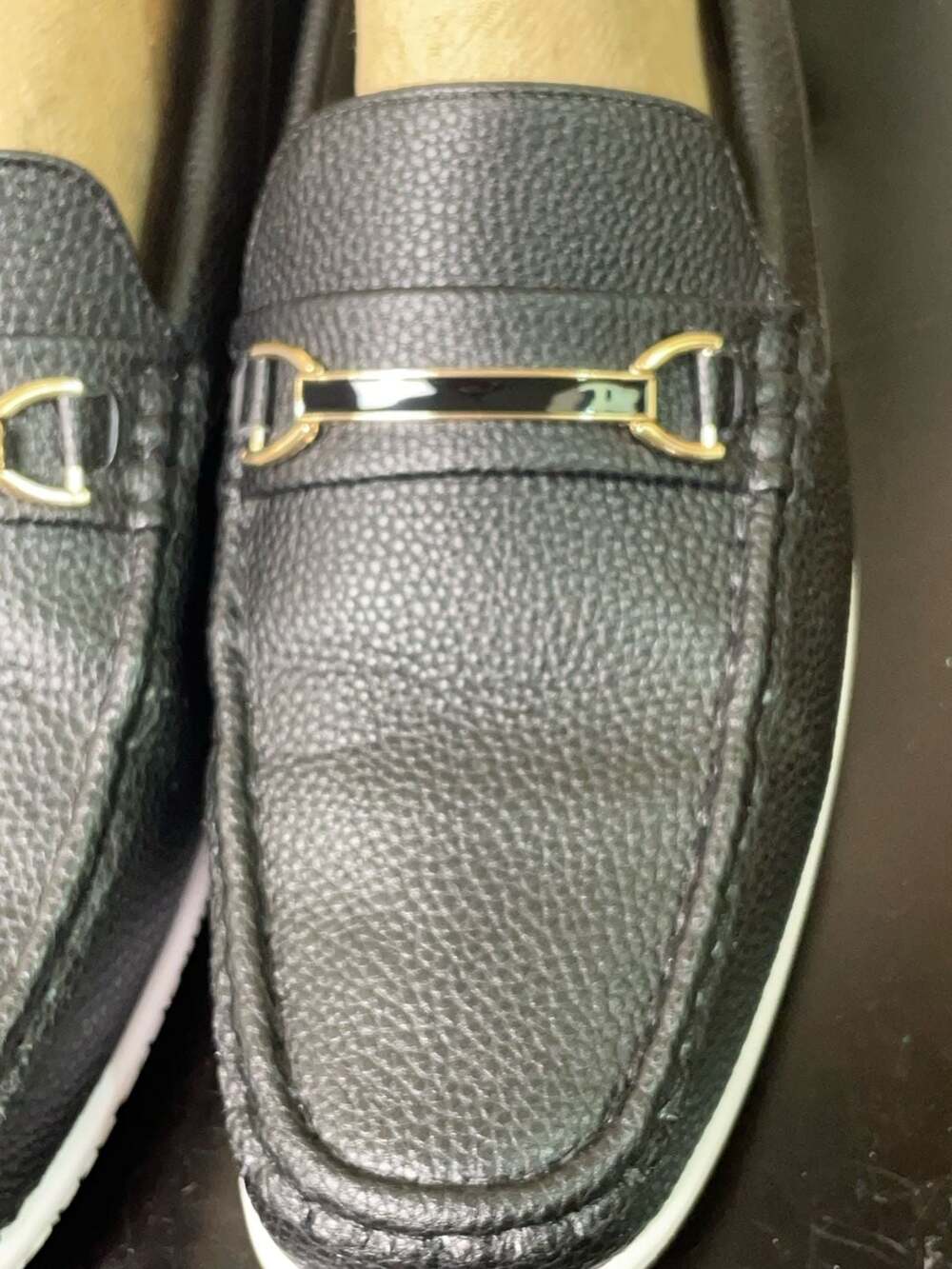 Tim Evans England Black Pebble Bit Loafers Sport Sole Mens Size 11 - Picture 5 of 14